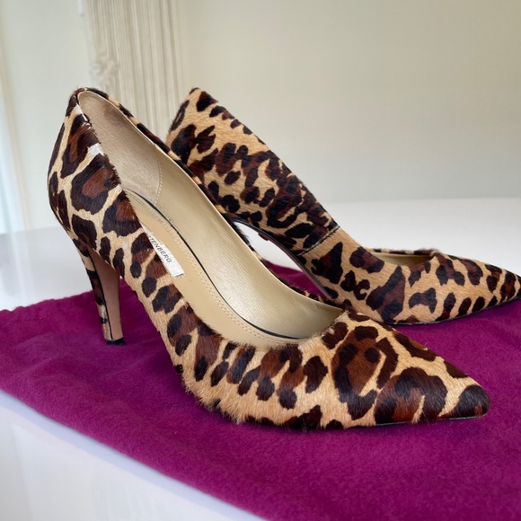 DvF Anette Leopard-Print Calf Hair Pump, Size 8.5 - Picture 10 of 11